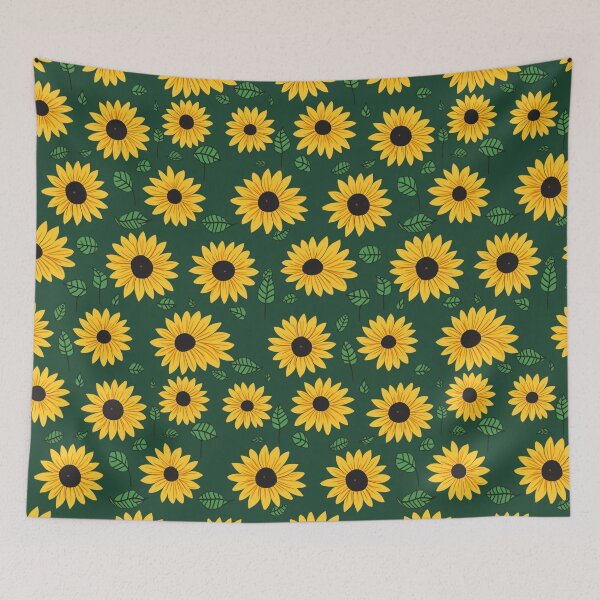 Item preview, Yellow sunflowers art pattern design designed and sold by imagenia.