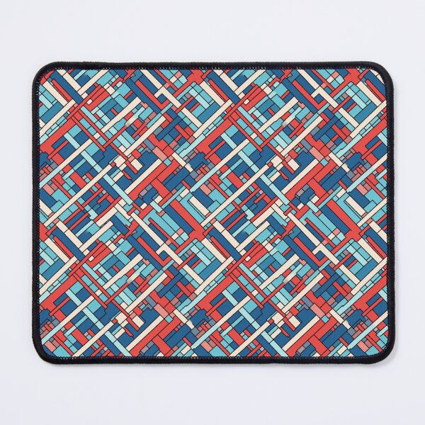 Item preview, Rojo blanco y azul abstracto estilo a cuadros pintado de patrones sin fisuras designed and sold by PatternsFTW.