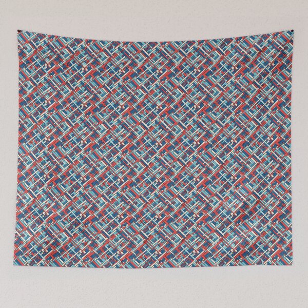 Item preview, Red White & Blue Abstract Plaid Style Painted Seamless Pattern designed and sold by PatternsFTW.