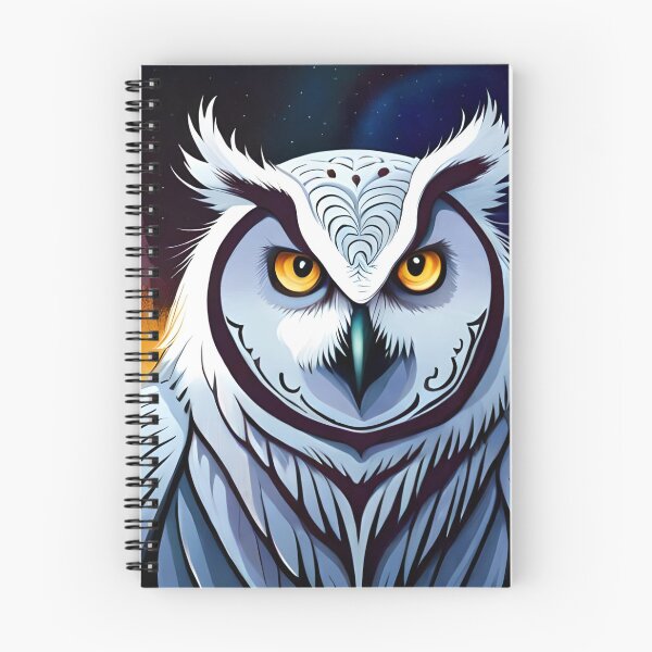 Item preview, Owl Bird Night Moon Water Color Nature Wildlife Art designed and sold by PixelCraving.