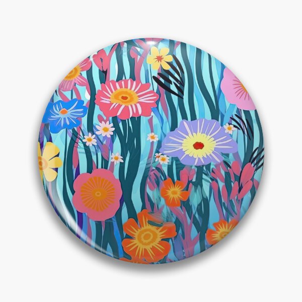Item preview, Colorful Field Of Vibrant Wild Flowers Floral Pattern designed and sold by Wonder Of Light.