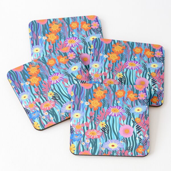 Item preview, Colorful Field Of Vibrant Wild Flowers Floral Pattern designed and sold by Wonder Of Light.
