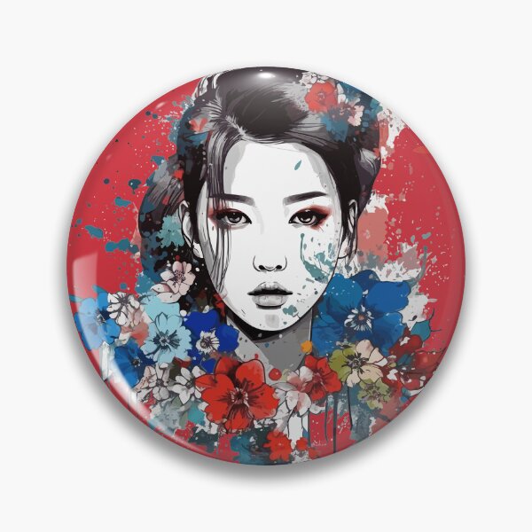 Item preview, Floral Illustration - Trash Polka Inspired - Korean woman designed and sold by brindled.