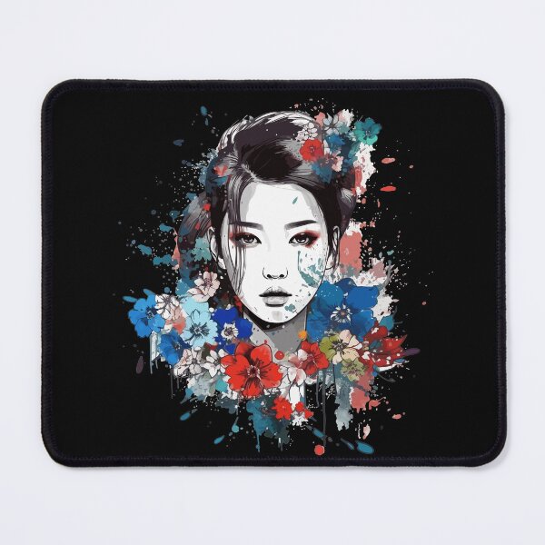 Item preview, Floral Illustration - Trash Polka Inspired - Korean woman designed and sold by brindled.