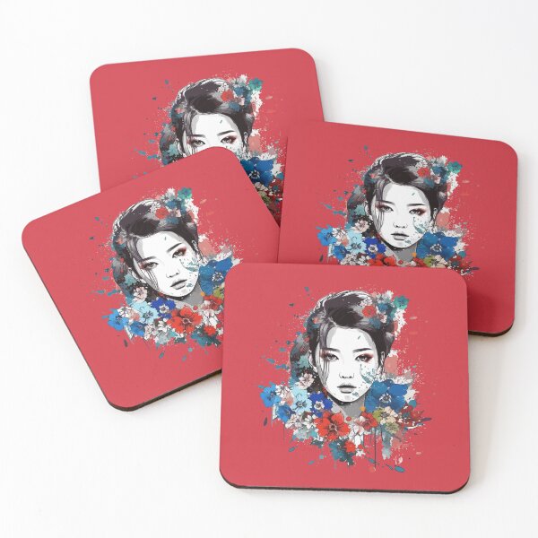Item preview, Floral Illustration - Trash Polka Inspired - Korean woman designed and sold by brindled.