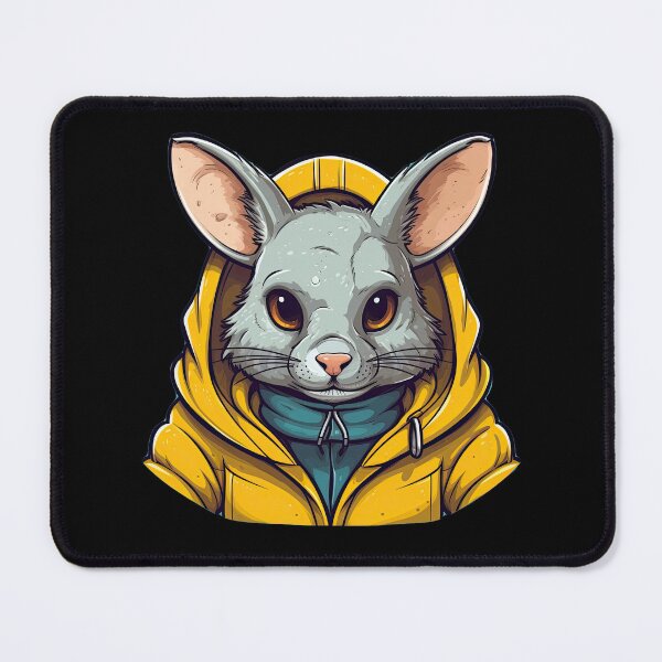 Item preview, Edgy Glasgow Chinchilla: Hoodie Sticker designed and sold by Nibble & Doodle.