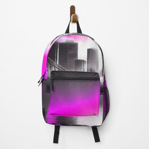 Artikelvorschau, City Landscape Hot Pink entworfen und verkauft von deniselynnimage.