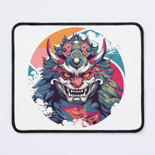 Item preview, Japanese Samurai Oni Mask designed and sold by cetakulang.