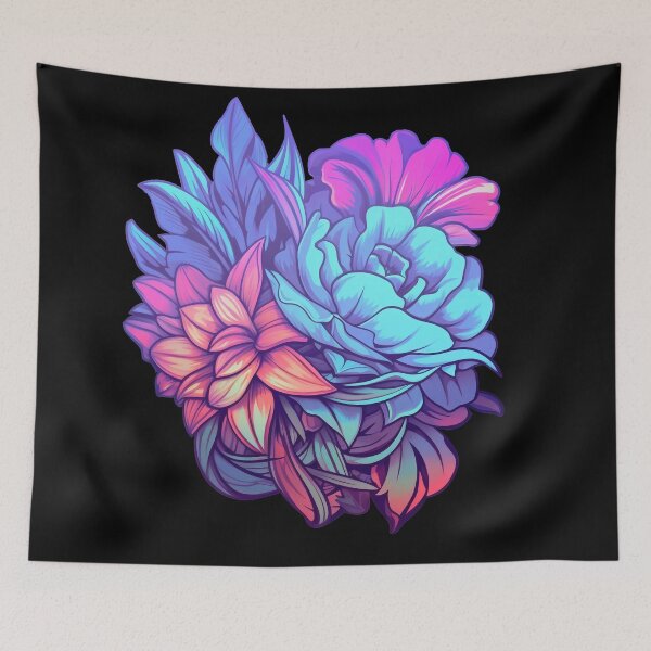 Item preview, Mythical Cyberpunk Flowers for Young Ladies designed and sold by NapNapSleeper.