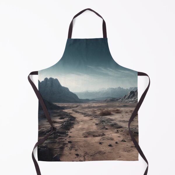 Item preview, Alien Desert Landscape with Moonlit Sky - Digital Art in Nikon D750 Style - Sci-fi Dreamscape Wall Art" designed and sold by stateofhuman.