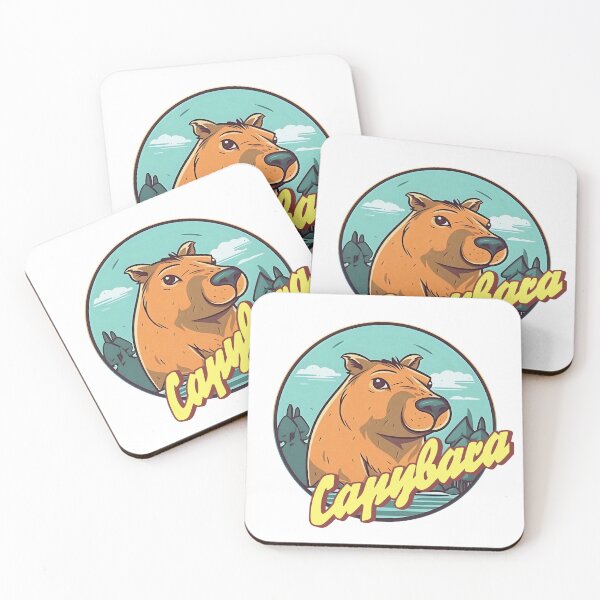 Artikelvorschau, Capybara-Cartoon-Logo entworfen und verkauft von KristinaNEL.