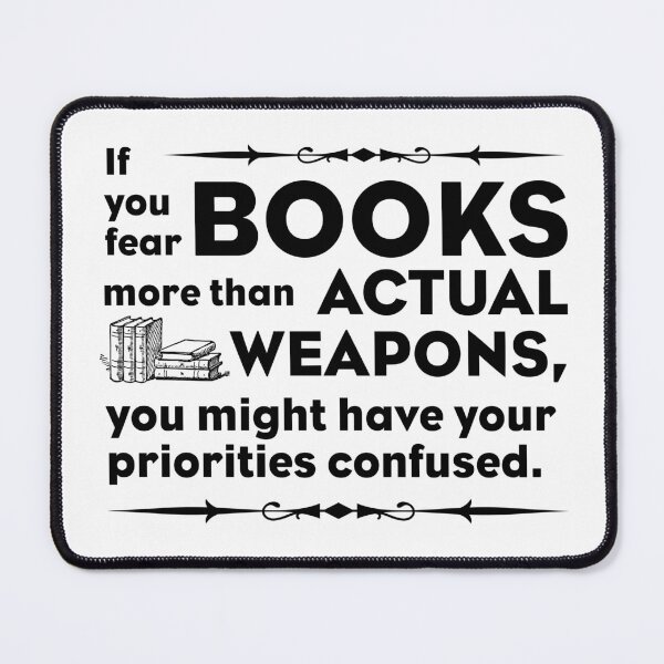 Item preview, Books are better than weapons designed and sold by pinkcraftfairy.