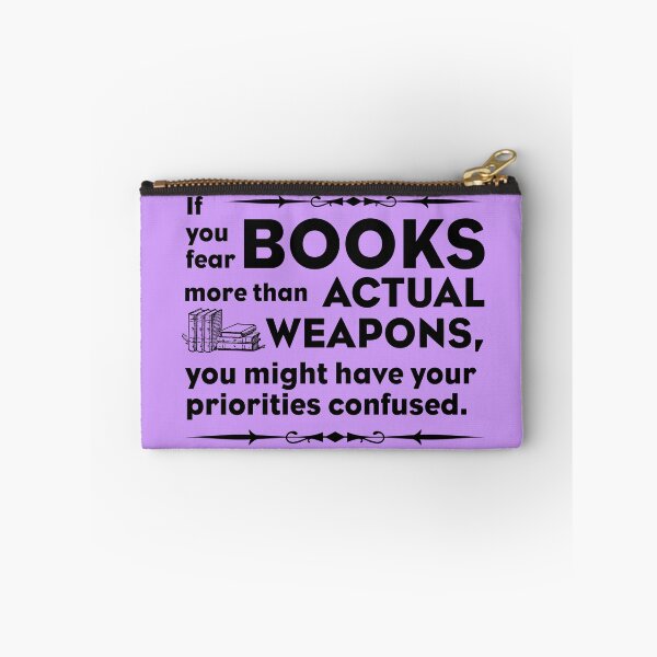 Item preview, Books are better than weapons designed and sold by pinkcraftfairy.