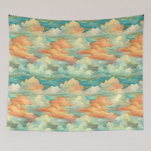 Item preview, Soft clouds pattern designed and sold by kubranurgullu.