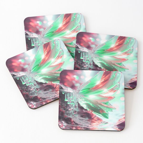 Item preview, Winged Water in Green and Red designed and sold by deniselynnimage.