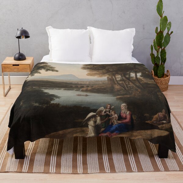 Item preview, Rest on the Flight into Egypt | Claude Lorrain | 1640 Baroque Biblical Art designed and sold by CJET.
