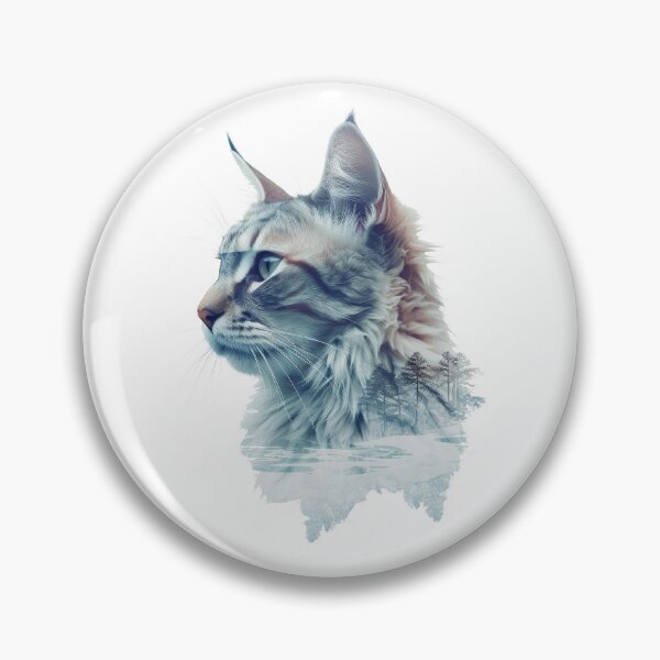 Item preview, Double Exposure Cyan Cat designed and sold by Splargo Digital Prints.
