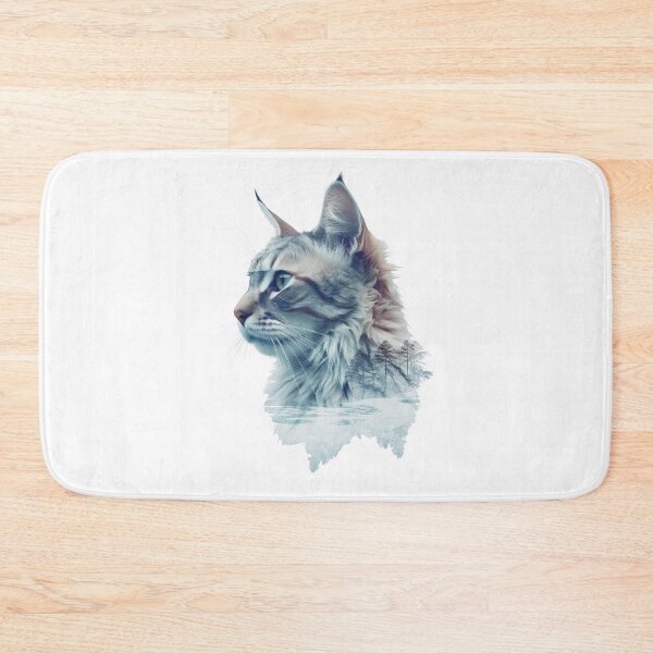 Item preview, Double Exposure Cyan Cat designed and sold by Splargo Digital Prints.