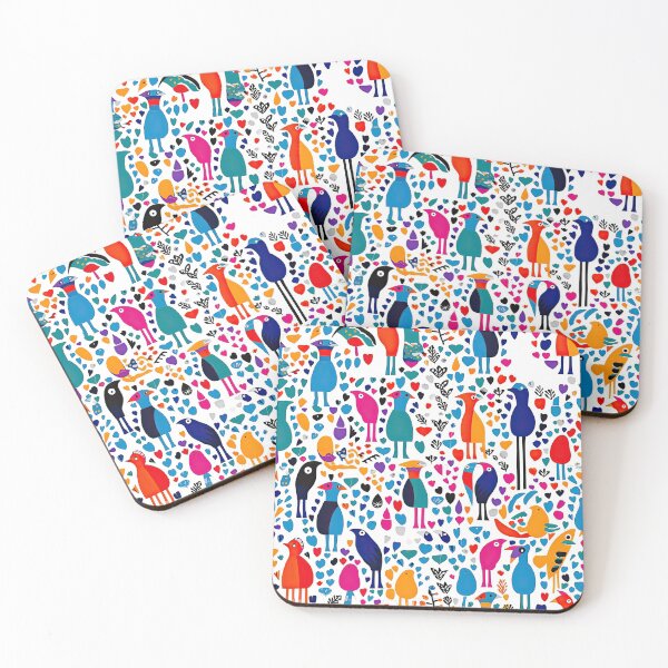Item preview, Colorful Penguin And Birds Abstract Pattern designed and sold by Wonder Of Light.