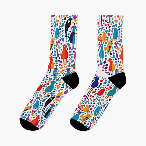 Item preview, Colorful Penguin And Birds Abstract Pattern designed and sold by Wonder Of Light.