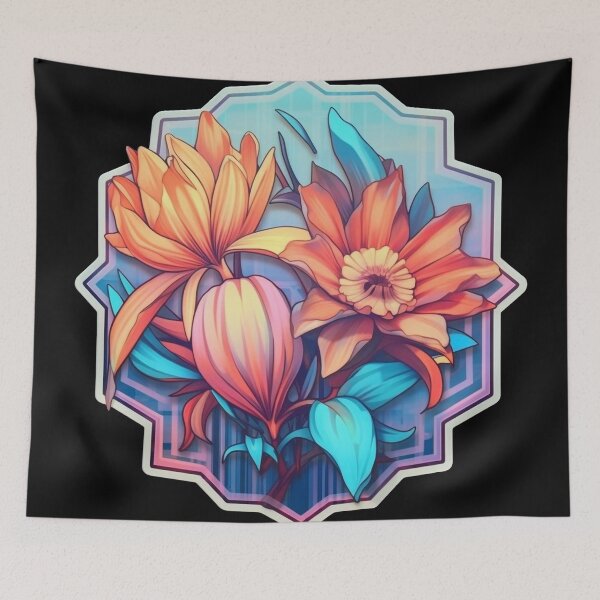 Item preview, Cyberpunk Glass Flowers for Gangster Ladies designed and sold by NapNapSleeper.