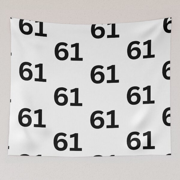 Item preview, 00161 number 61 sixty one designed and sold by guillermositweb.