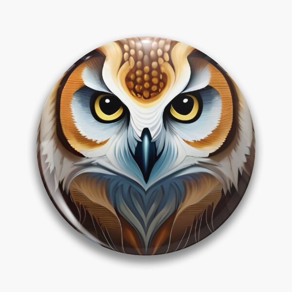 Item preview, Owl Bird Night Moon Water Color Nature Wildlife Art designed and sold by PixelCraving.