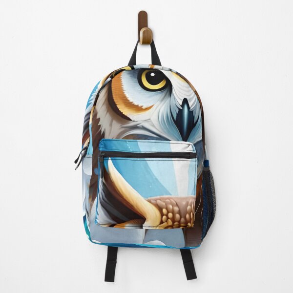 Item preview, Owl Bird Night Moon Water Color Nature Wildlife Art designed and sold by PixelCraving.