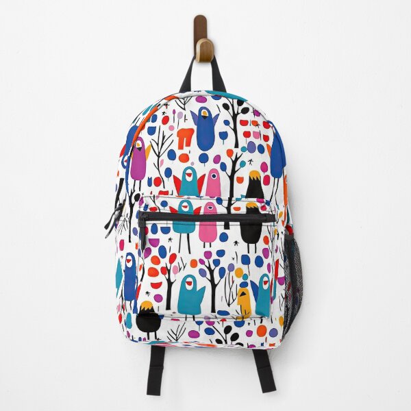Item preview, Colorful Penguin And Birds Abstract Pattern designed and sold by Wonder Of Light.