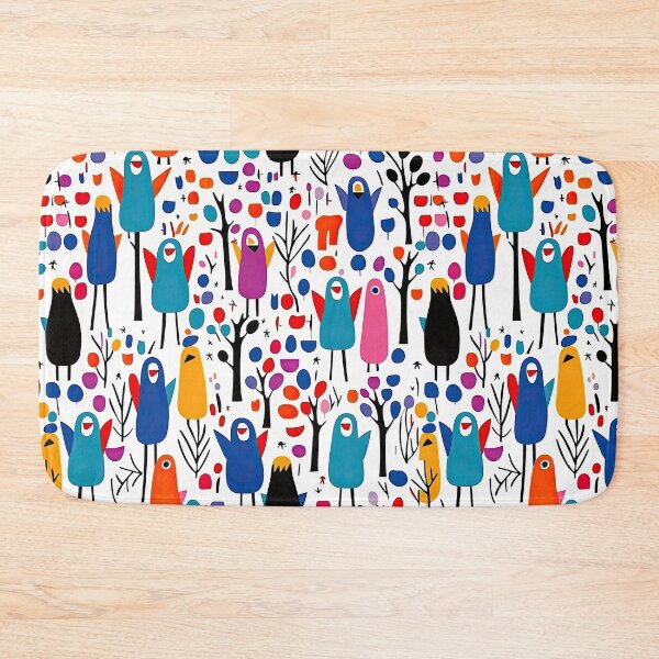 Item preview, Colorful Penguin And Birds Abstract Pattern designed and sold by Wonder Of Light.