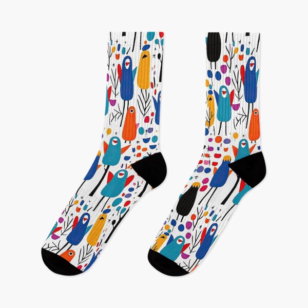 Item preview, Colorful Penguin And Birds Abstract Pattern designed and sold by Wonder Of Light.
