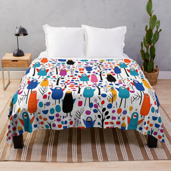 Item preview, Colorful Penguin And Birds Abstract Pattern designed and sold by Wonder Of Light.