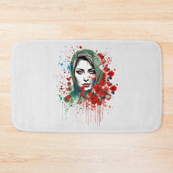 Aperçu de l'œuvre Illustration florale - Trash Polka Inspired - Femme libanaise créée et vendue par brindled.