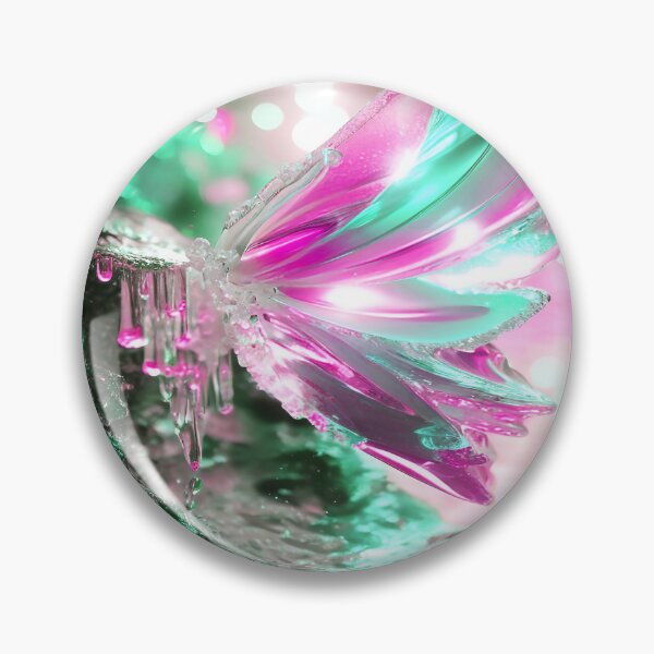 Item preview, Winged Water in Green and Pink designed and sold by deniselynnimage.