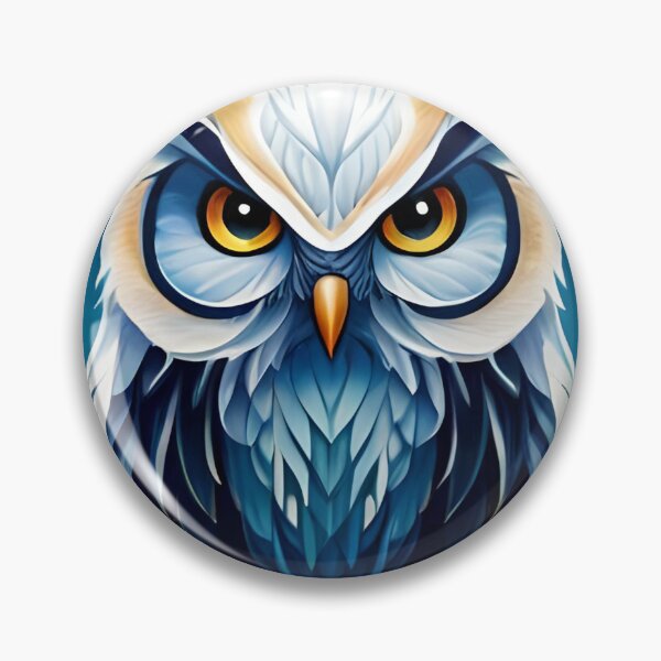 Item preview, Owl Bird Night Moon Water Color Nature Wildlife Art designed and sold by PixelCraving.