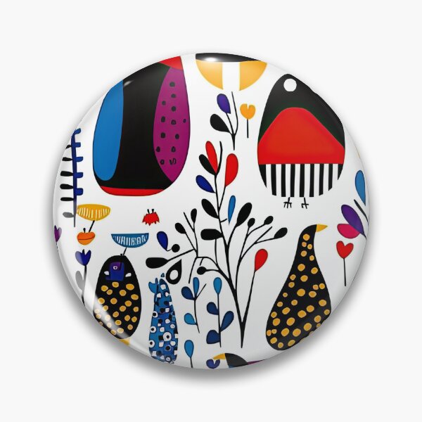 Item preview, Colorful Penguin And Birds Abstract Pattern designed and sold by Wonder Of Light.