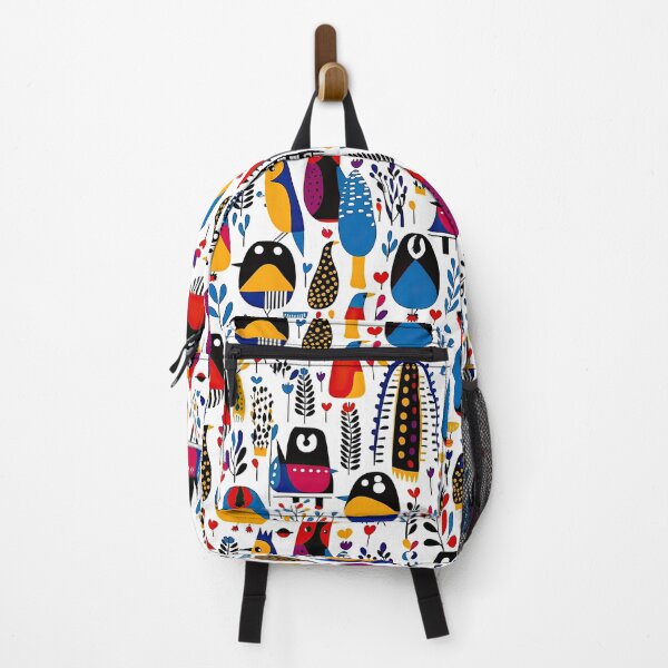 Item preview, Colorful Penguin And Birds Abstract Pattern designed and sold by Wonder Of Light.