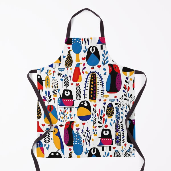 Item preview, Colorful Penguin And Birds Abstract Pattern designed and sold by Wonder Of Light.