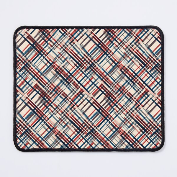 Item preview, Abstract White Red & BLue Thin Line Classic Plaid Style Painted Seamless Pattern designed and sold by PatternsFTW.