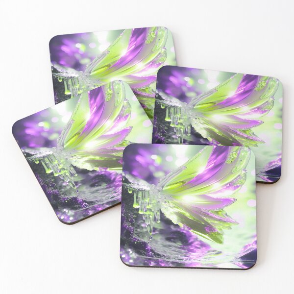 Item preview, Winged Water in Green and Purple designed and sold by deniselynnimage.