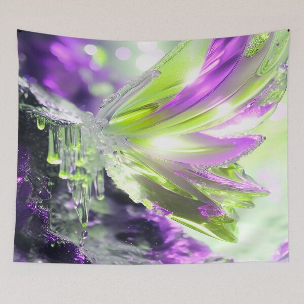 Item preview, Winged Water in Green and Purple designed and sold by deniselynnimage.
