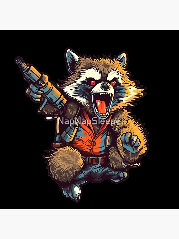 Crazy Racoon | Print for Lil Racoon NapNapSleeper Photographic Scientist by Uzi\
