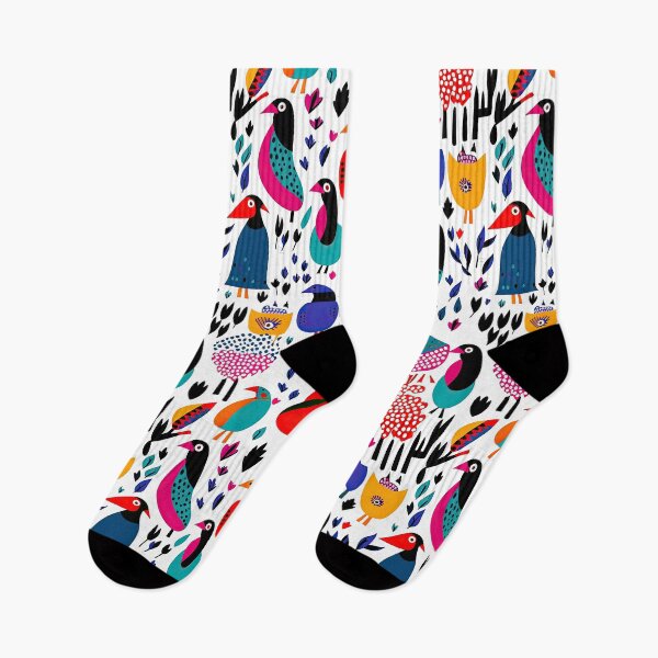 Item preview, Colorful Penguin And Birds Abstract Pattern designed and sold by Wonder Of Light.