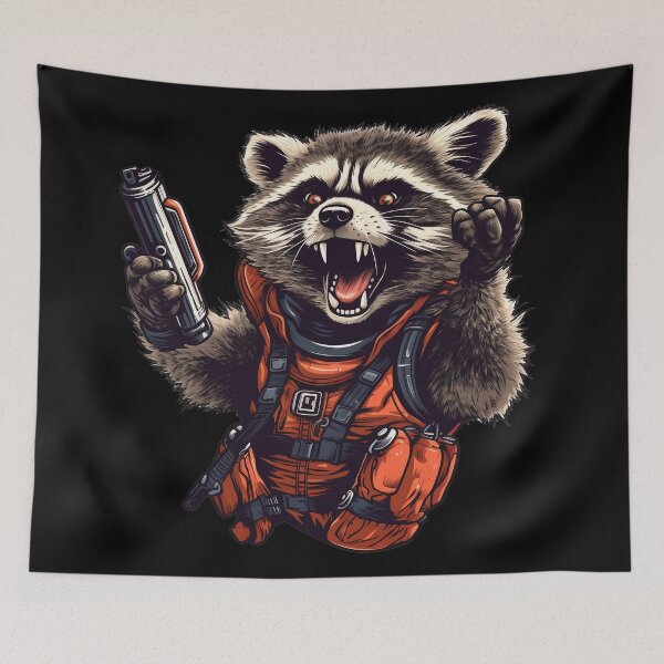 Item preview, Crazy Racoon Scientist With Lil Racoon Explosive designed and sold by NapNapSleeper.