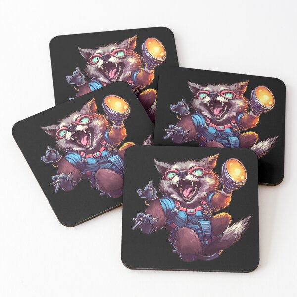 Item preview, Crazy Racoon Mutant Scientist With Mental Problems designed and sold by NapNapSleeper.