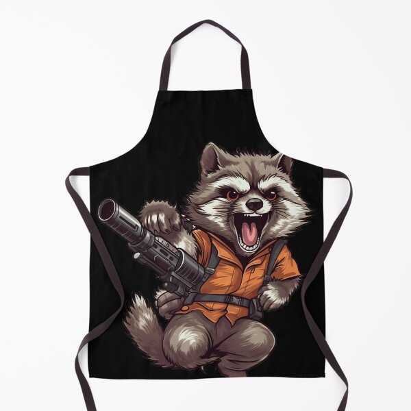 Item preview, Crazy Racoon Scientist With Lil Racoon Gun designed and sold by NapNapSleeper.