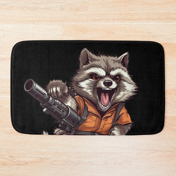 Item preview, Crazy Racoon Scientist With Lil Racoon Gun designed and sold by NapNapSleeper.