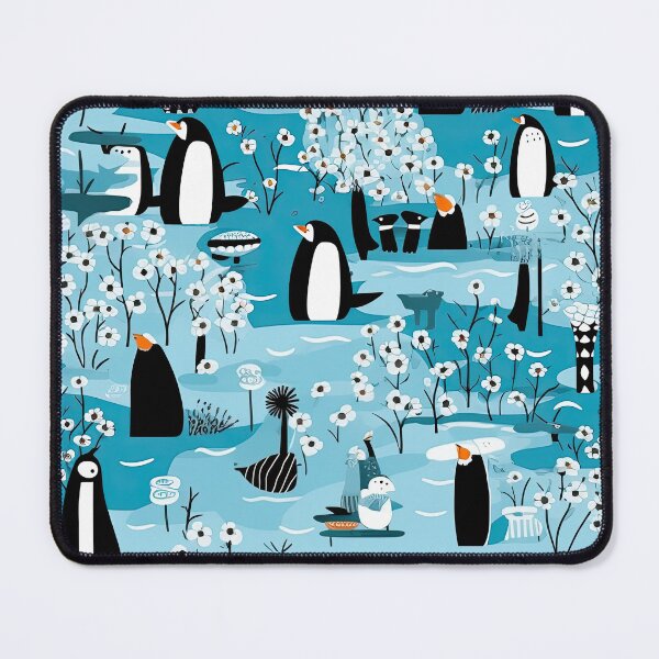 Item preview, Colorful Penguin And Fish Abstract Pattern designed and sold by Wonder Of Light.