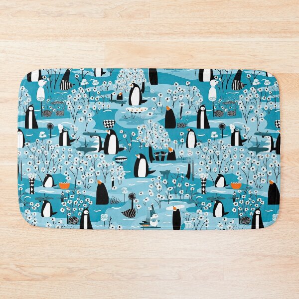 Item preview, Colorful Penguin And Fish Abstract Pattern designed and sold by Wonder Of Light.