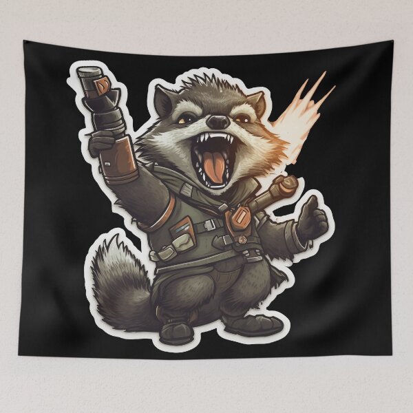 Item preview, Crazy Racoon Boy Scout With Lil Racoon Fire Starter and 99 Problems designed and sold by NapNapSleeper.